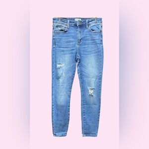 Cello Blue Distressed Jeans Size 7